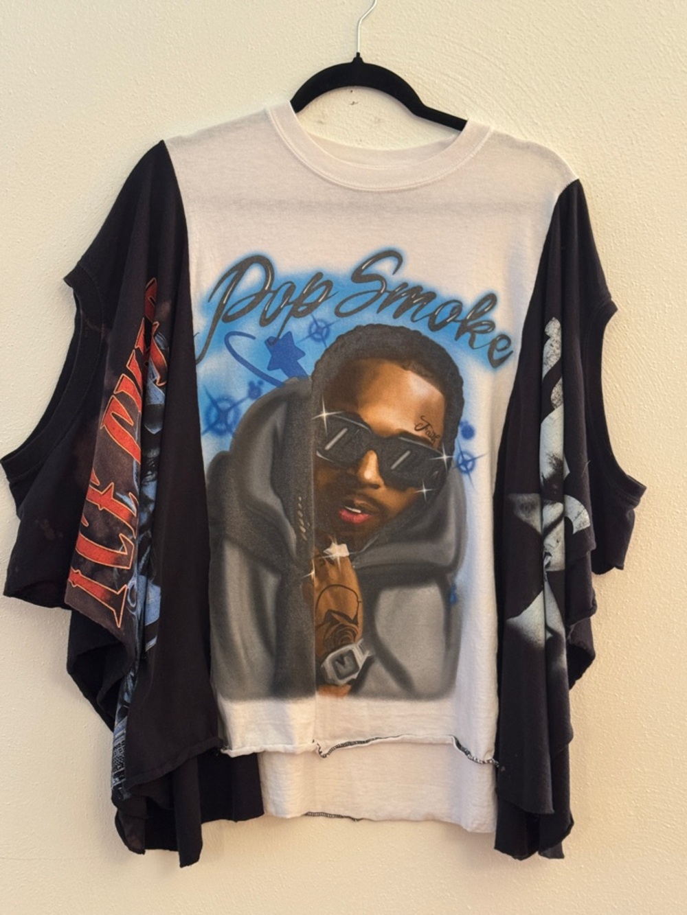 POP SMOKE TUPAC ICE CUBE Triple Tee from the Morgan Factory. Handmade
